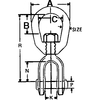 Seachoice Jaw & Eye Swivel-Hot Dip Galvanized-5/16, 1,250 lbs. Working Load 43610